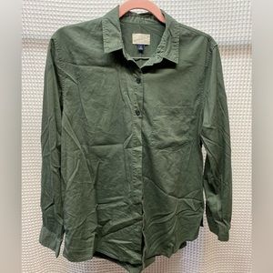 NWOT ARMY GREEN WORK SHIRT